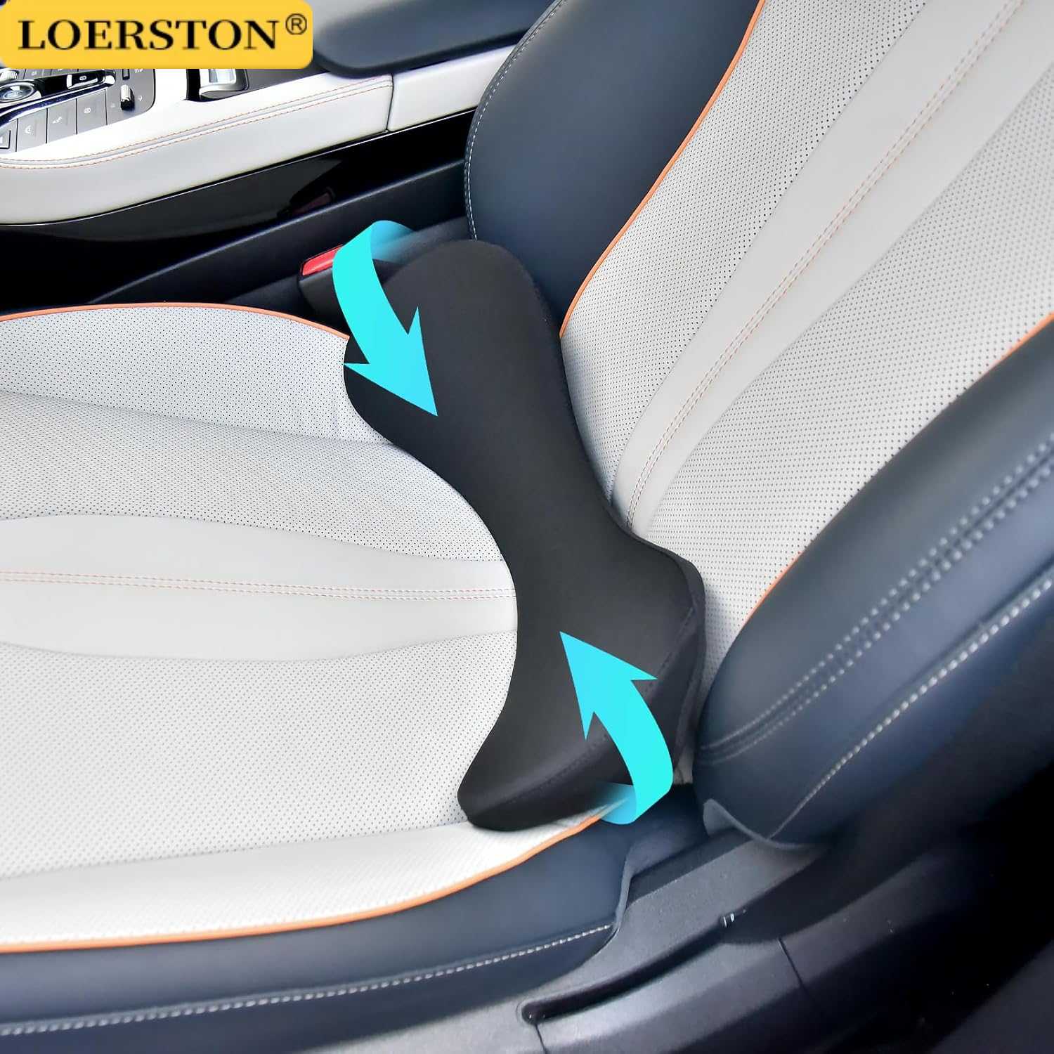 Car Seat Cushion Memory Foam - Multi-purpose Back Cushion Lumbar Support Pillow