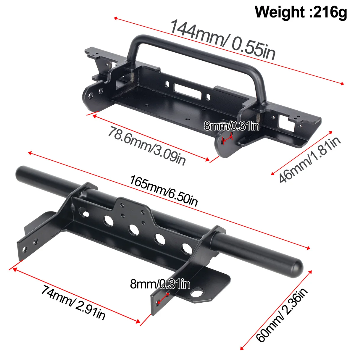 Metal Front Bumper for VP VS4- - Car Accessories Phoenix ulasan dan harga