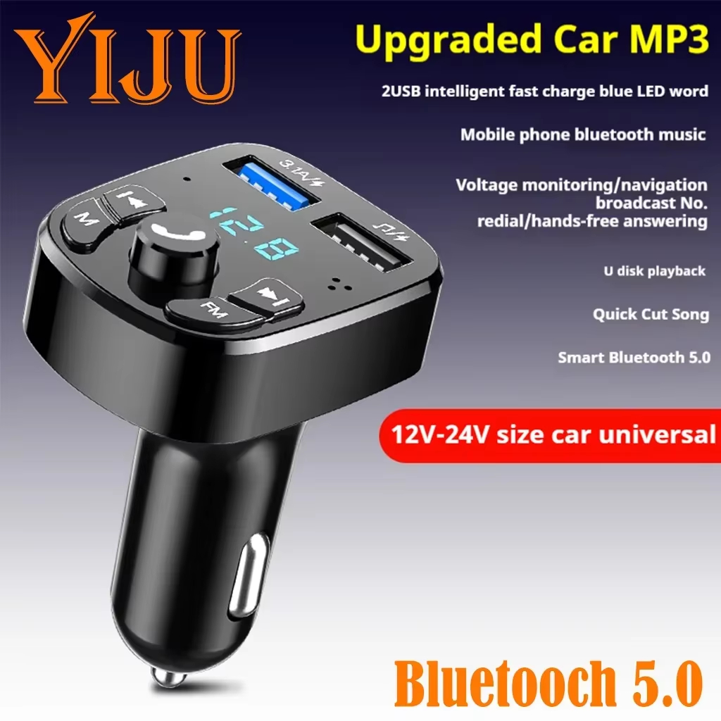 Car Bluetooth 5.0 Fm Transmitt - Wireless Car Charger ulasan dan harga