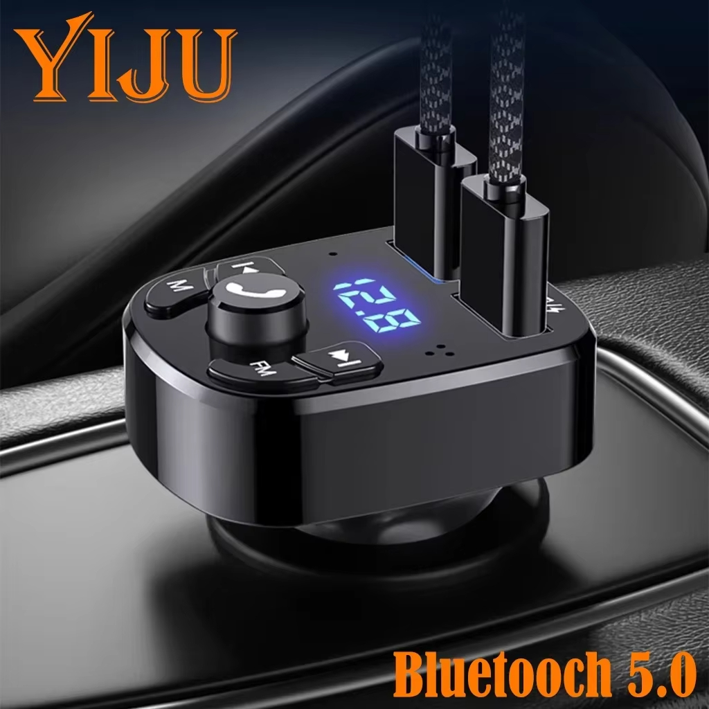 Car Bluetooth 5.0 Fm Transmitt - Wireless Car Charger ulasan dan harga