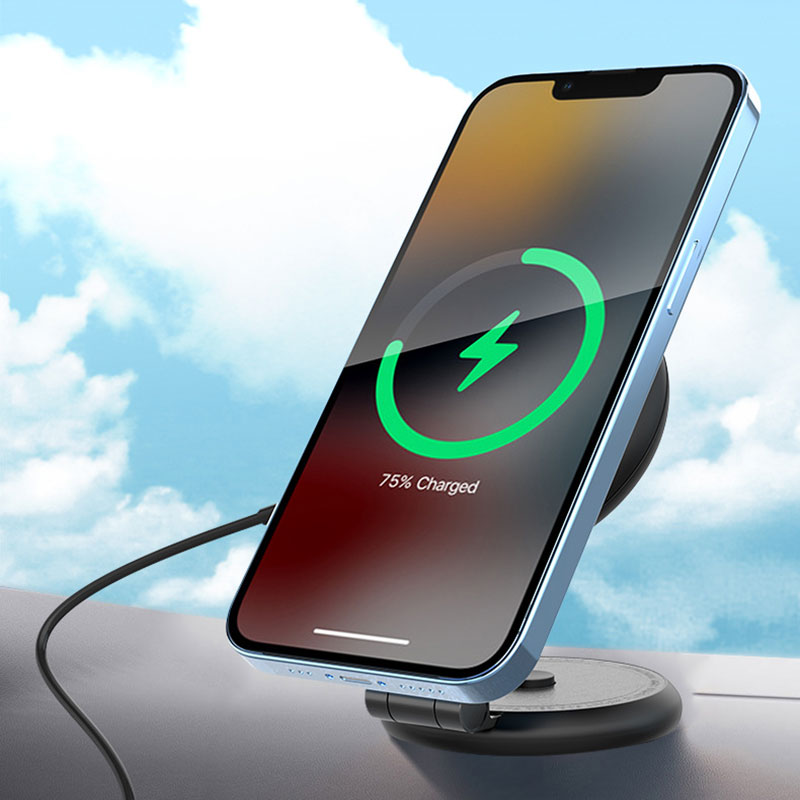 Hidden Magnetic Car Phone Hold - Wireless Car Charger ulasan dan harga