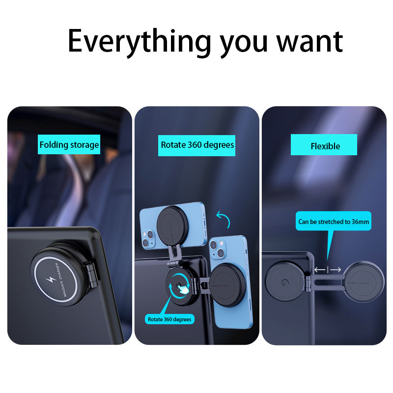 Hidden Magnetic Car Phone Hold - Wireless Car Charger ulasan dan harga