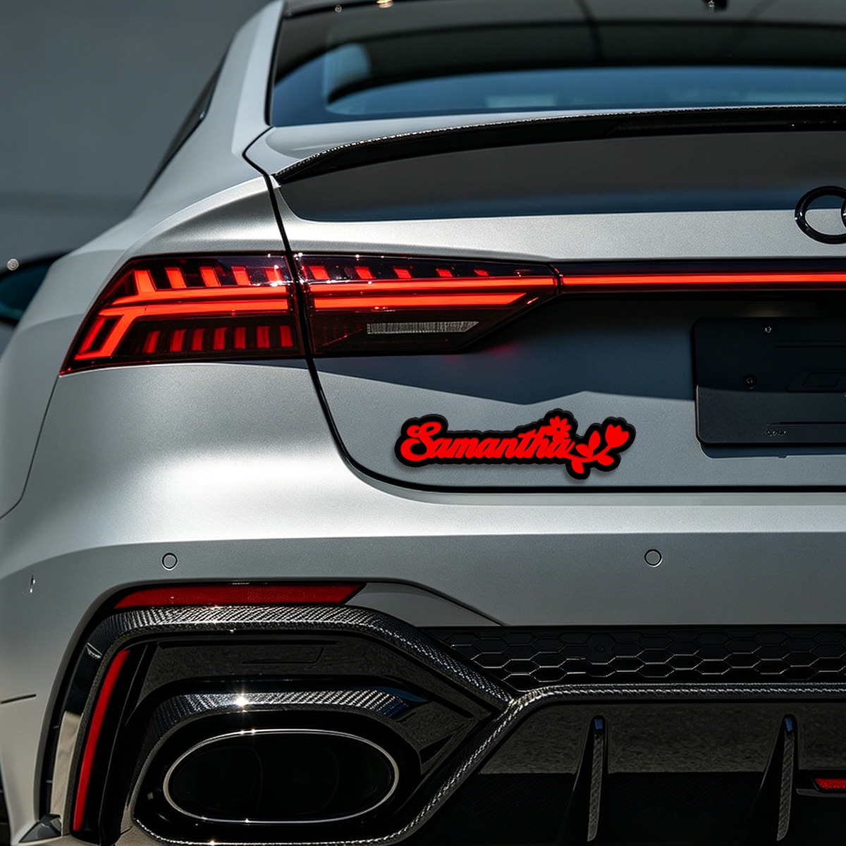 Floral Style Car Sticker, Wate - Car Accessories Sticker ulasan dan harga