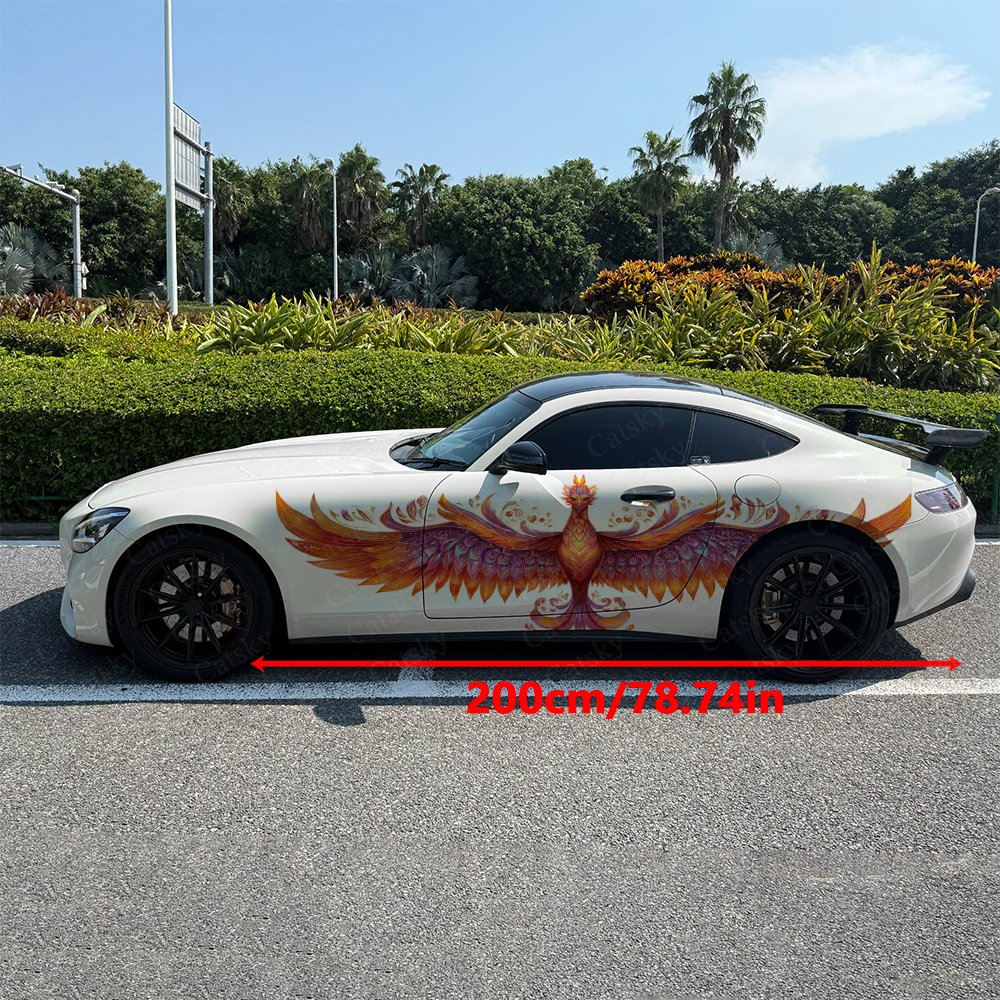 2pcs Blazing Phoenix Car Side  - Car Accessories Phoenix ulasan dan harga