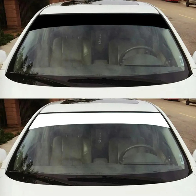 Black/White Car Front Windshie - Car Accessories Sticker ulasan dan harga
