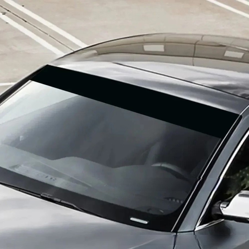Black/White Car Front Windshie - Car Accessories Sticker ulasan dan harga