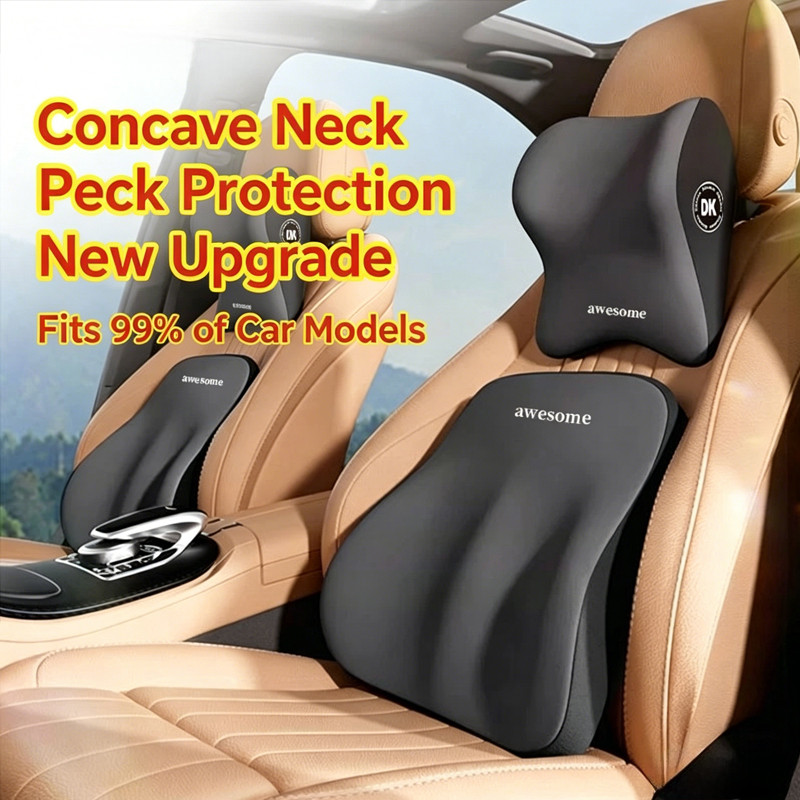 Car Neck Pillow & Lumbar Suppo - Car Seat Cushion Memory Foam ulasan dan harga