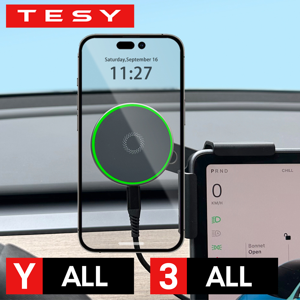 Car Phone Mount Holder 15W Mag - Wireless Car Charger ulasan dan harga