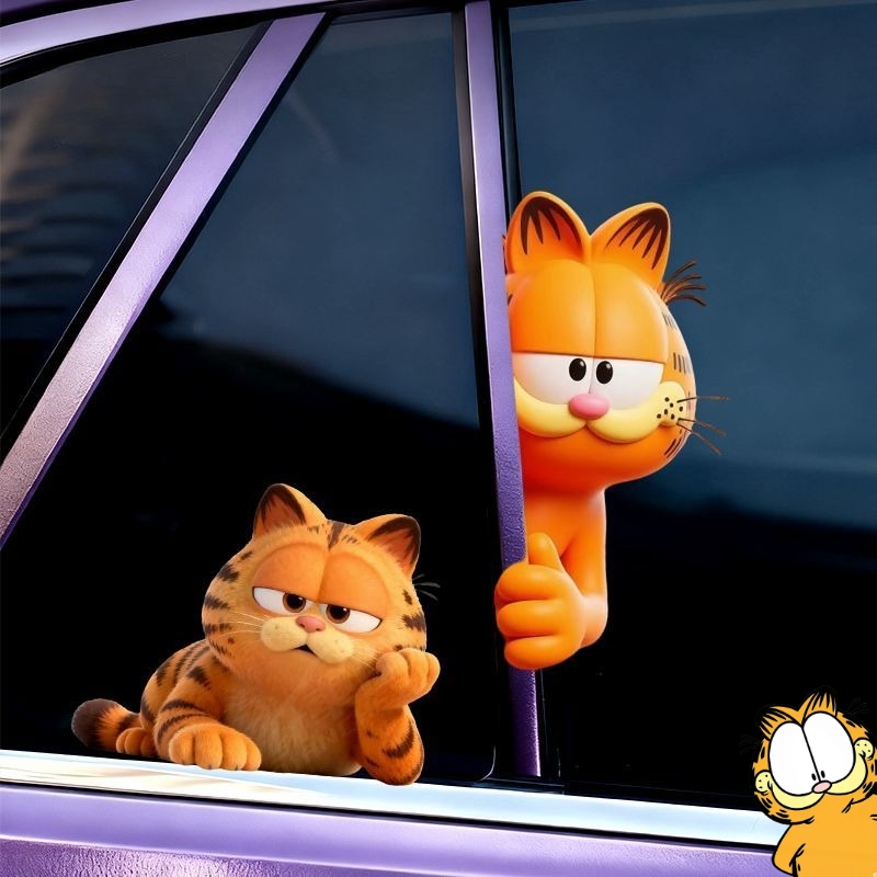 Garfield anime cartoon cute fu - Car Accessories Sticker ulasan dan harga