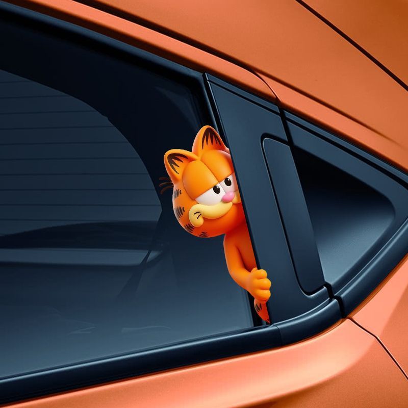 Garfield anime cartoon cute fu - Car Accessories Sticker ulasan dan harga