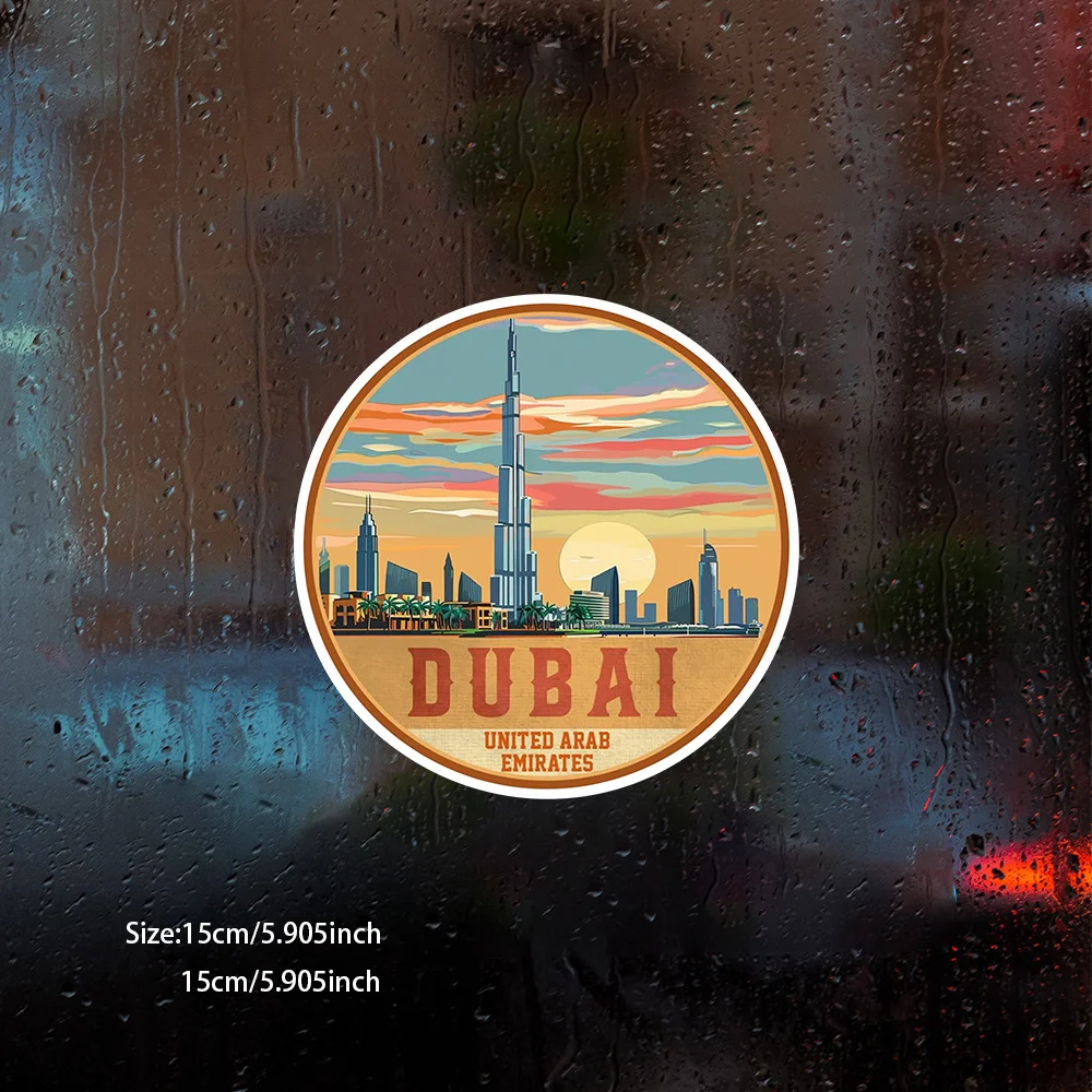 1Pc Matte Dubai UAE Cartoon So - Car Accessories Uae ulasan dan harga