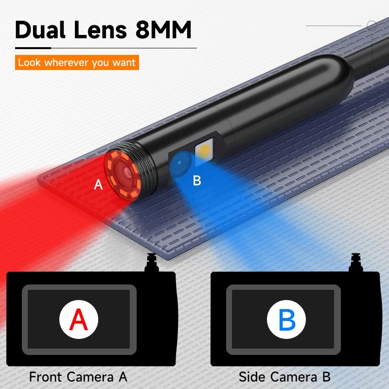 5.5/8mm 4.3in Single Dual Lens - Car Accessories Online ulasan dan harga