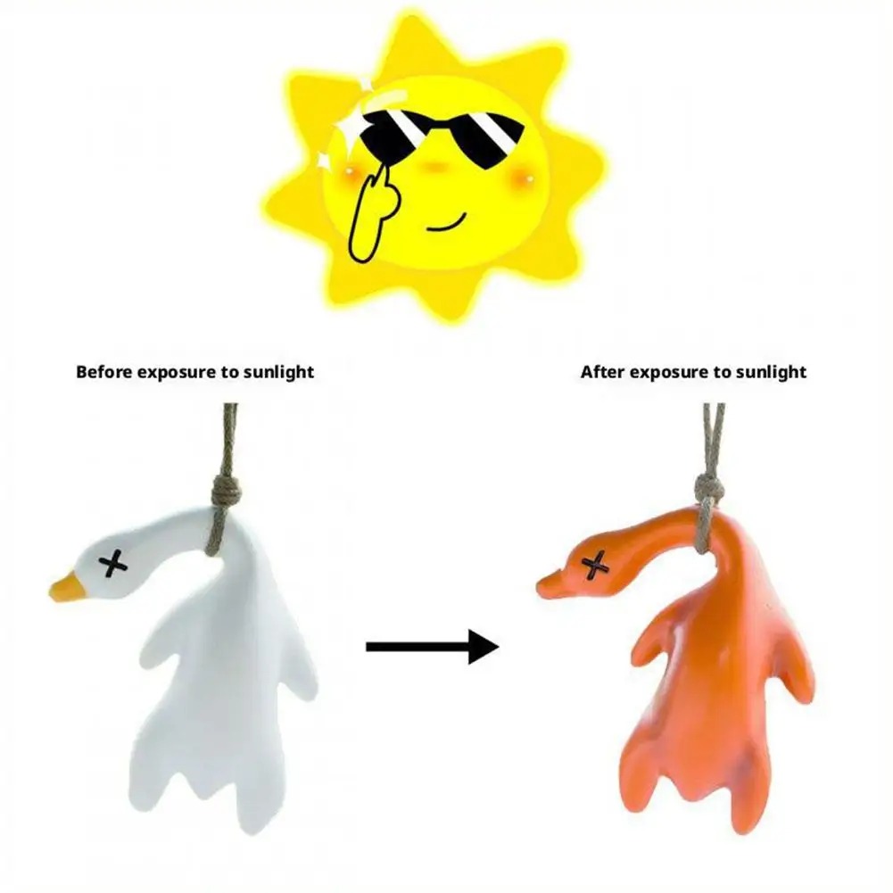 Color Change Duck Car Ornament - Car Accessories Unique ulasan dan harga