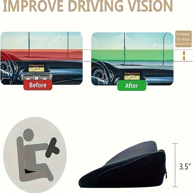 2-in-1 Car Seat Cushion Lumbar - Car Seat Cushion Memory Foam ulasan dan harga