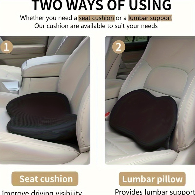2-in-1 Car Seat Cushion Lumbar - Car Seat Cushion Memory Foam ulasan dan harga