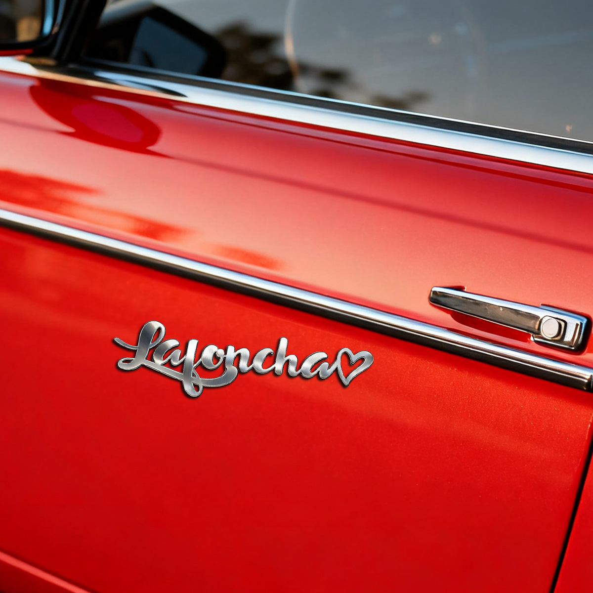 Sweet Heart Metal Stainless St - Car Accessories Sticker ulasan dan harga